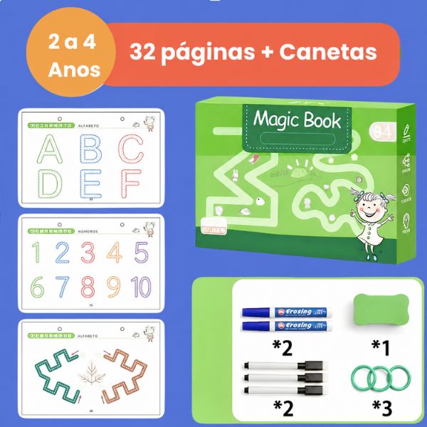 Caderno de Desenvolvimento Infantil MagicBook - ÚLTIMAS UNIDADES