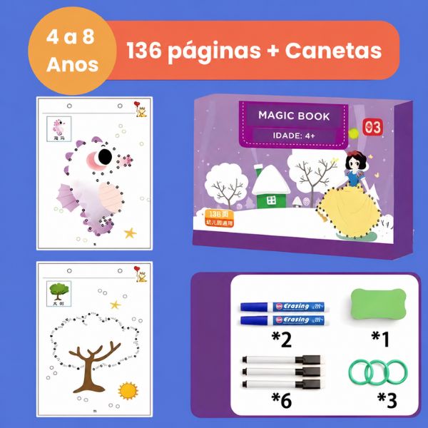 Caderno de Desenvolvimento Infantil MagicBook - ÚLTIMAS UNIDADES