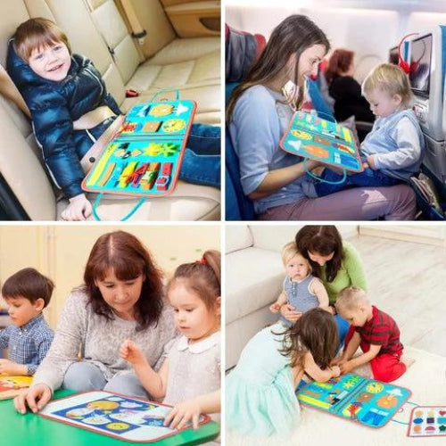 BrinqueFácil | Livro Sensorial Montessori com Atividades