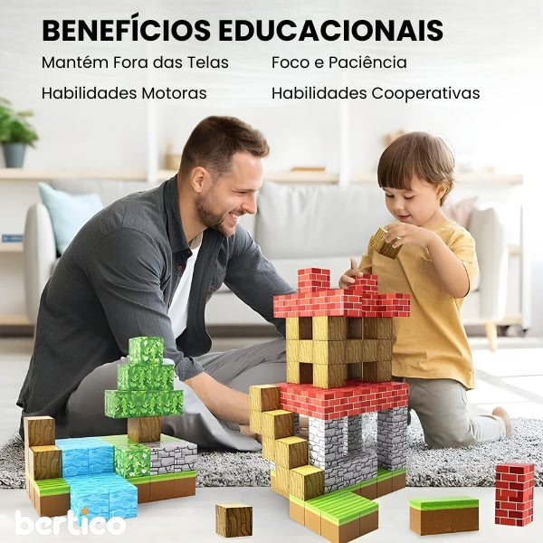 Blocos de Construção Magnética Minecraft [ÚLTIMAS UNIDADES]