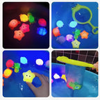 LumiSplash | Kit 4 Brinquedos de Banho com Luz LED Mágica