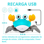 Caranguejo Fujão  | Brinquedo de Engatinhar com Corda para Bebês