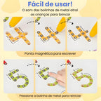 Quadro Mágico Alfabeto & Números – Ensina, Diverte e Desenvolve Coordenação Motora