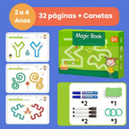 Caderno de Atividades Infantil MagicBook — Desenvolve concentração, raciocínio e autonomia em 15 minutos por dia, COMPRE 2 E LEVE 3