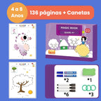 Caderno de Atividades Infantil MagicBook — Desenvolve concentração, raciocínio e autonomia em 15 minutos por dia, COMPRE 2 E LEVE 3