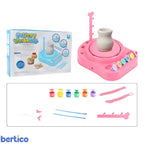 Exemplo de escultura infantil feita com a MiniCeram. Brinquedo que transforma ideias em arte com segurança e diversão