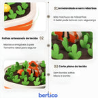 Legumes da MiniHorta fora da base. Peças de tecido macias, seguras e educativas para bebês e crianças pequenas