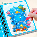 Livro Mágico Reutilizável | Pintura com Água Infantil