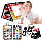 VisuBelly com espelho de acrílico inquebrável. Brinquedo educativo seguro e resistente para uso infantil.