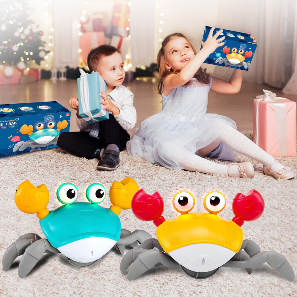 Caranguejo Fujão  | Brinquedo de Engatinhar com Corda para Bebês