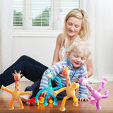 GiraFun | Girafa Flexível com Tubo Pop It e Ventosa